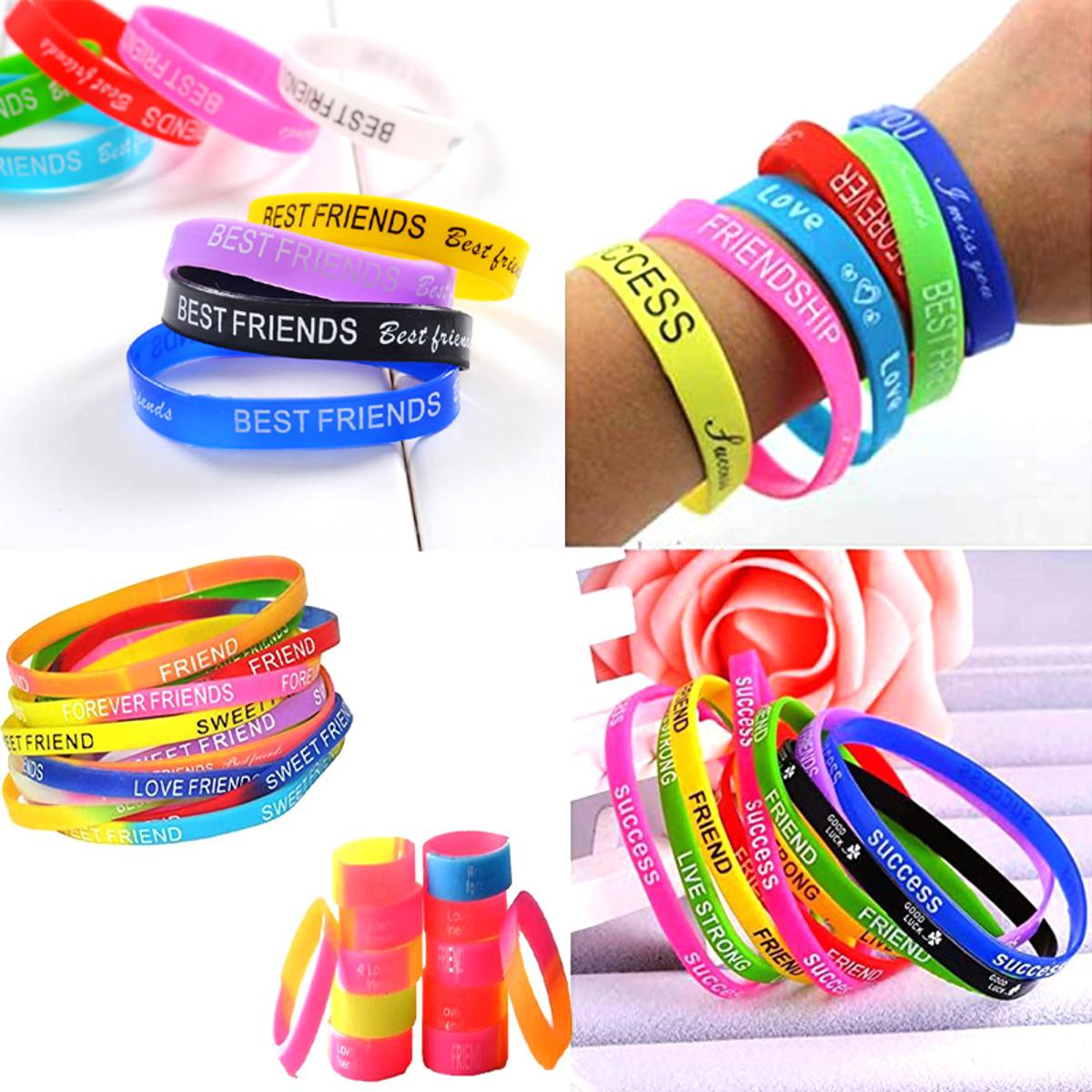 Pack of 6/12/24/36/48 Pcs Small Friendship Bands Bracelet Hand