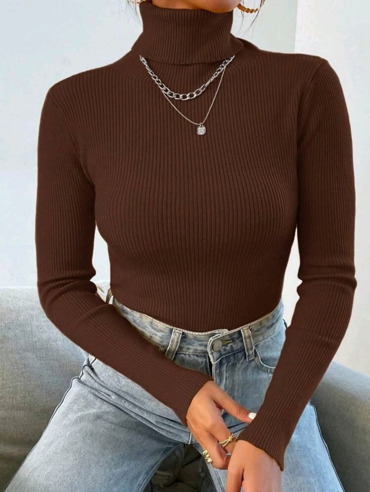 Modern Turtle Neck for Women – Fully Stretchable Slim Fit Sweater, Warm Feel for Chilly Days