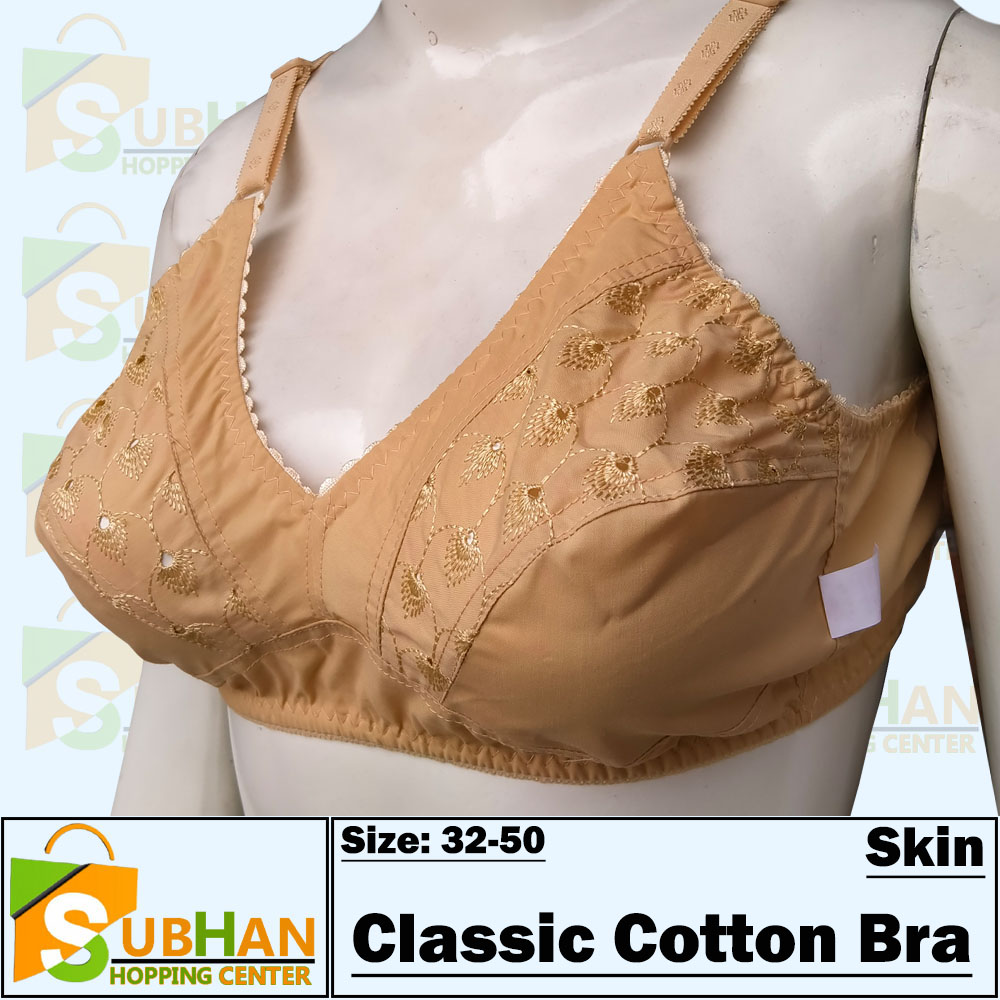 Classic Cotton Bras for Women Non Padded Bra for Girls Non wired