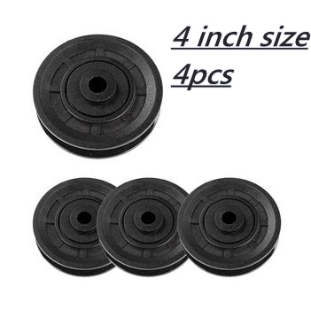 Nylon Bearing Pulley Wheel Cable Gym Fitness Equipment Parts - 4pcs