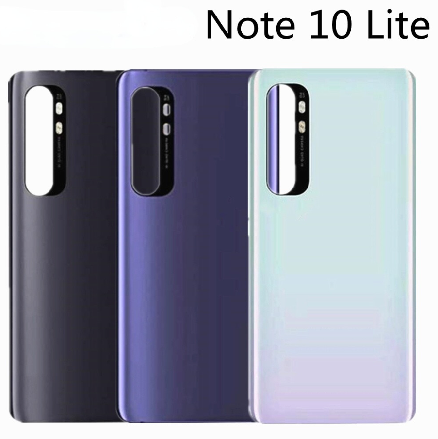 Xiaomi Mi Note 10 Lite Back Glass Battery Cover Rear Door Housing Case For Xiaomi Mi Note 10 Lite Back Battery Glass Replacement