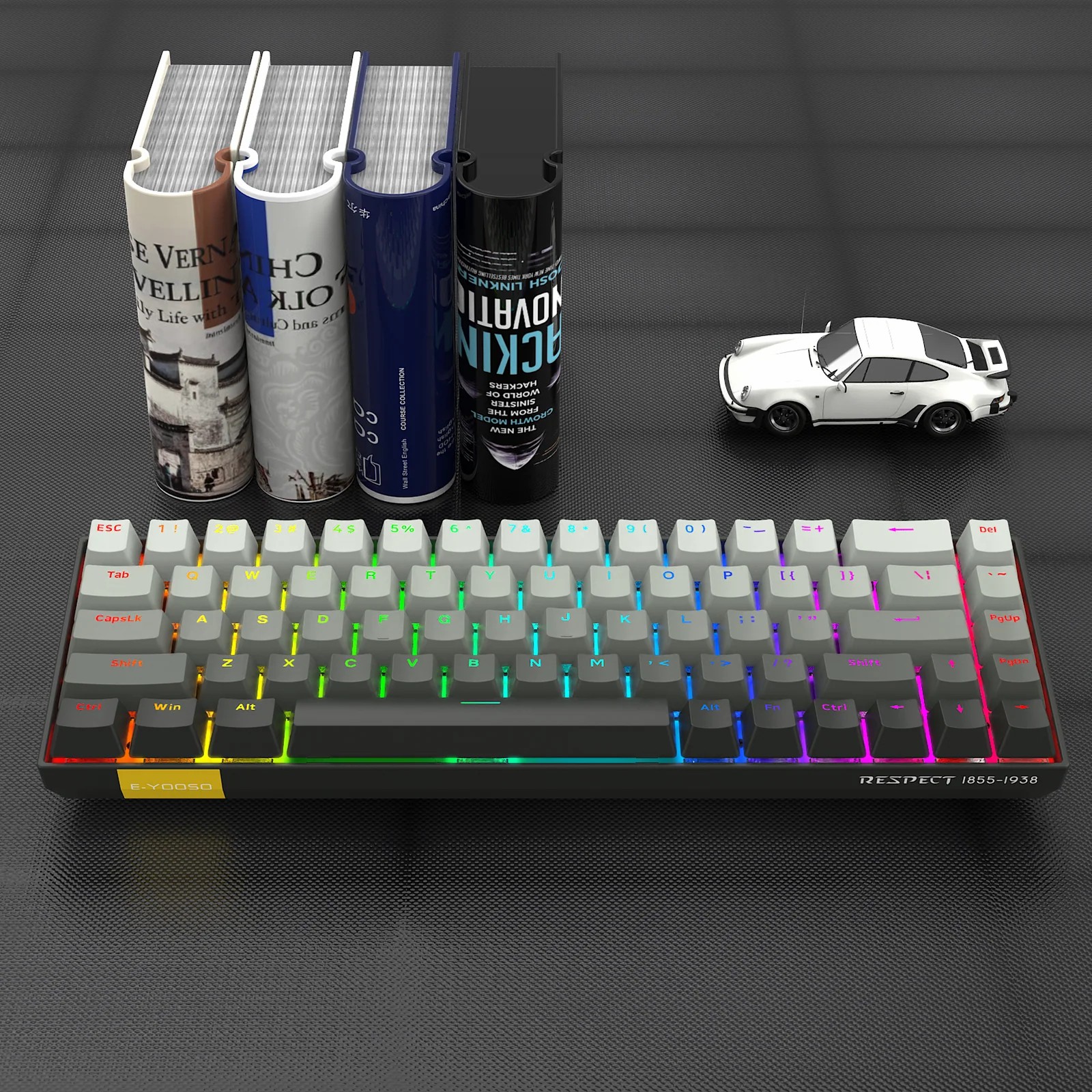 E-YOOSO HZ-68 Wired Rapid 8K Gaming Mechanical Keyboard RGB 68-Keys Hot-Swappable Grey with Pink Magnetic Switches 8000Hz Polling Rate 18 1af0b3791e8e7591621e58abe790a958