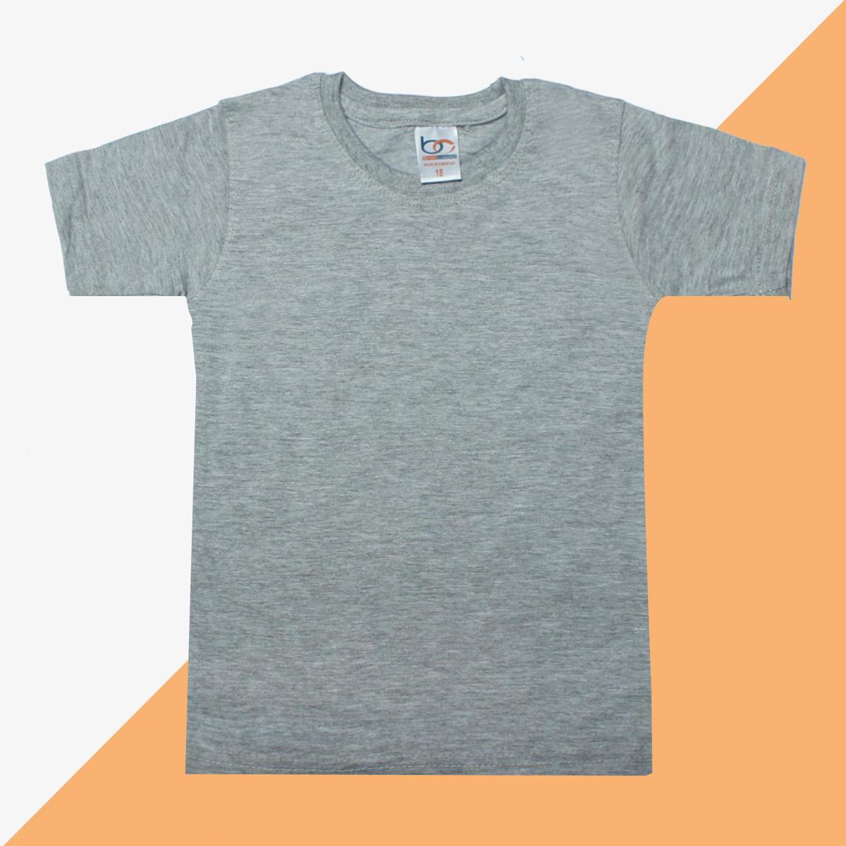 Bindas Collection 1 PC Round Neck Best Fabric Plain Tshirt For Boys / Kids