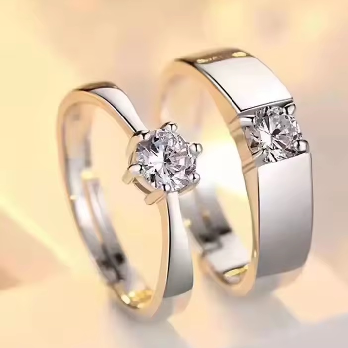European style Angel Wings Couple Rings For Women Girls