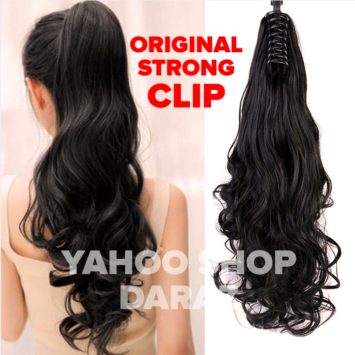 Body Wave Real Hair Ponytails Ponytail Hair Extension For Hair Style Addition - More Volume - More Style - Soft Curls - Can be Washed and Dyed
