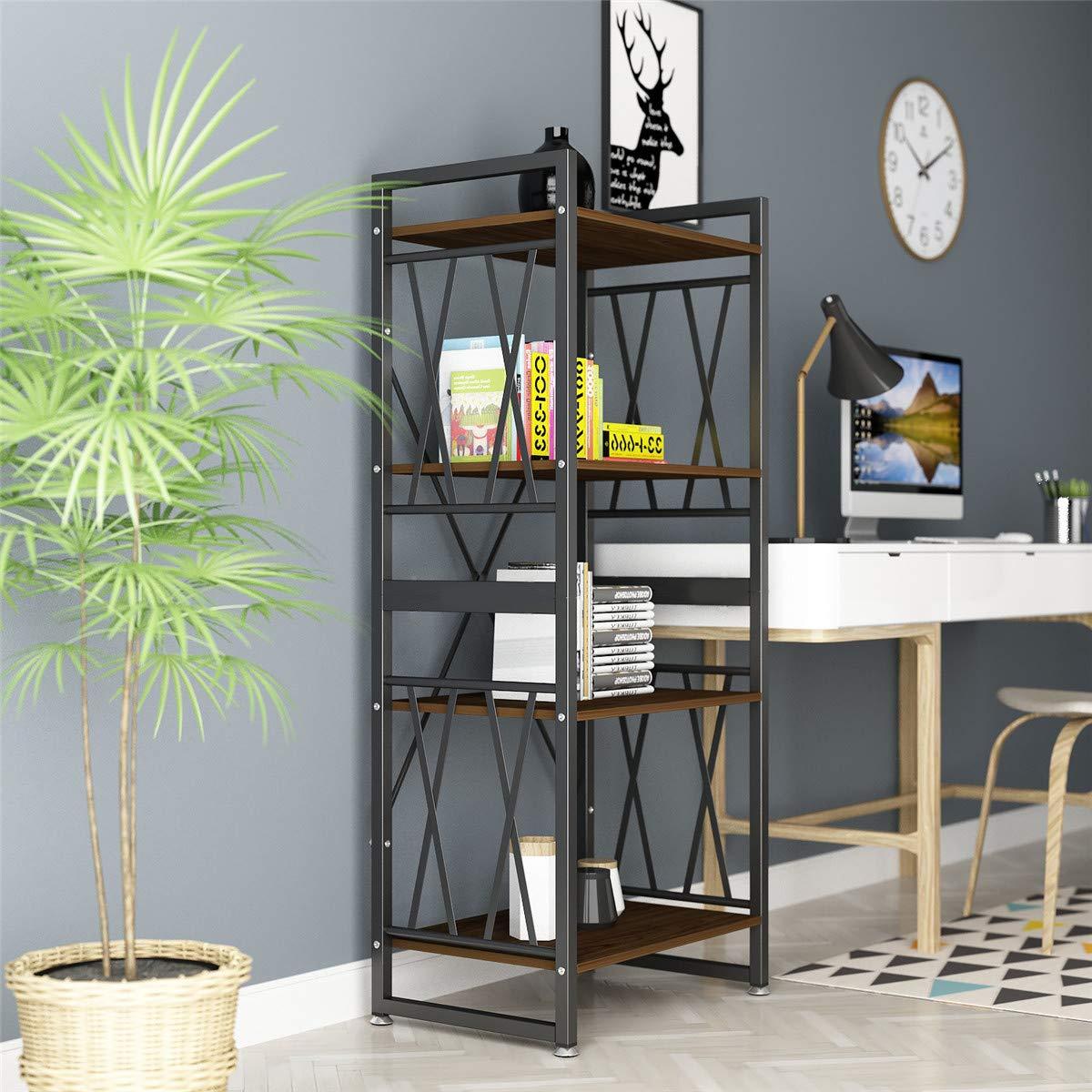 4-shelf Bookshelf Industrial Bookshelf Ladder Bookshelf Storage Rack 