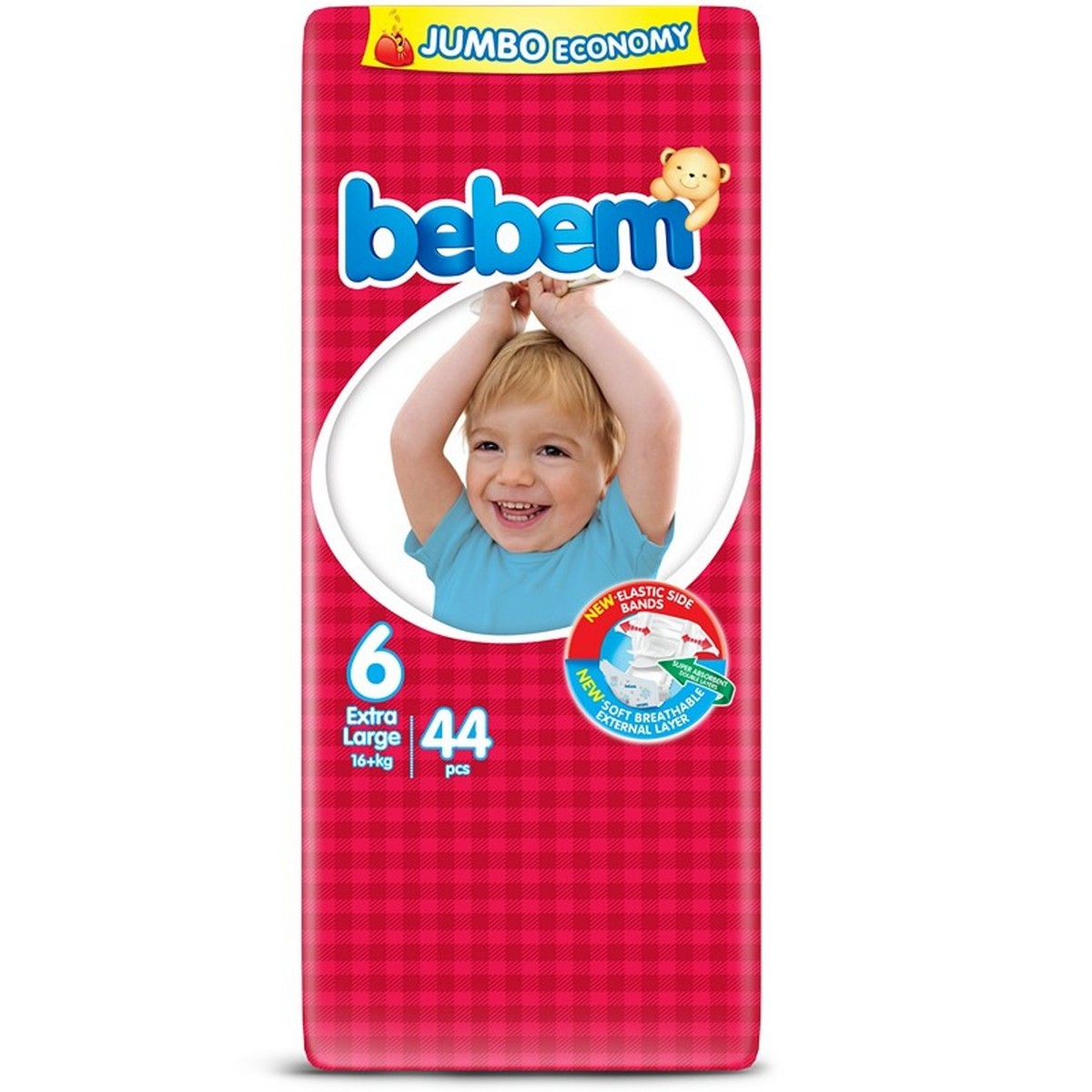 Bebem Jumbo Extra Large Size6 44 Pieces 16+ Kg Price in Pakistan