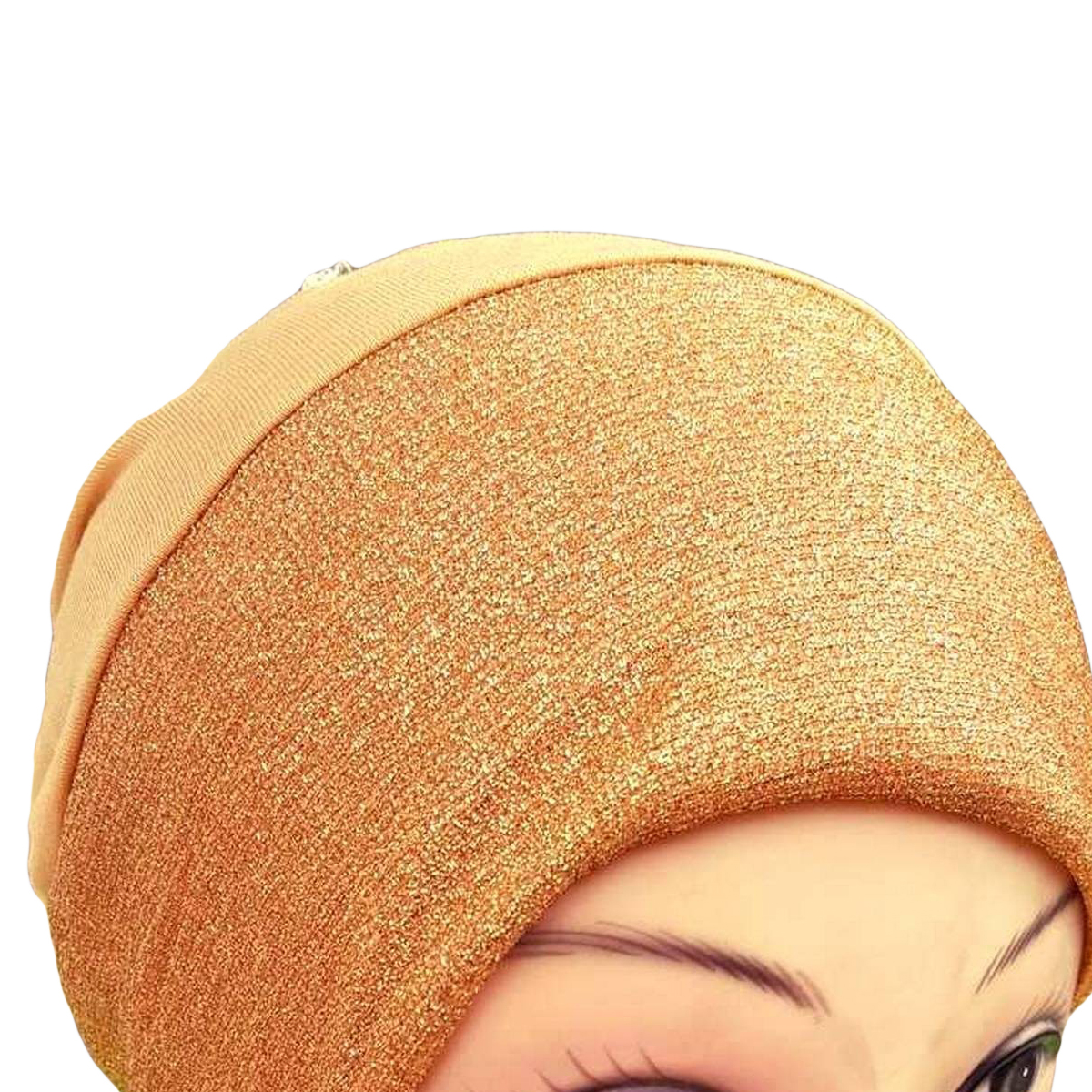 glitter hijab cap