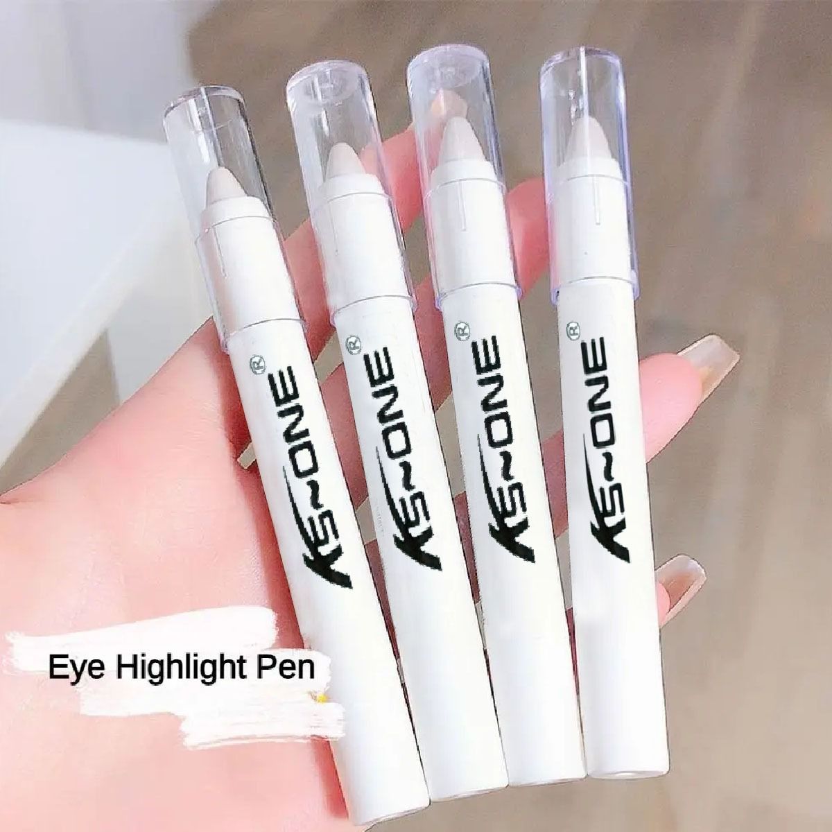 ORGINAL IMPORTED  KOREAN Silver Pearlescent Waterproof Highlighter Pen/ Novice Long Lasting Flash Lying Silkworm Eye Shadow Makeup