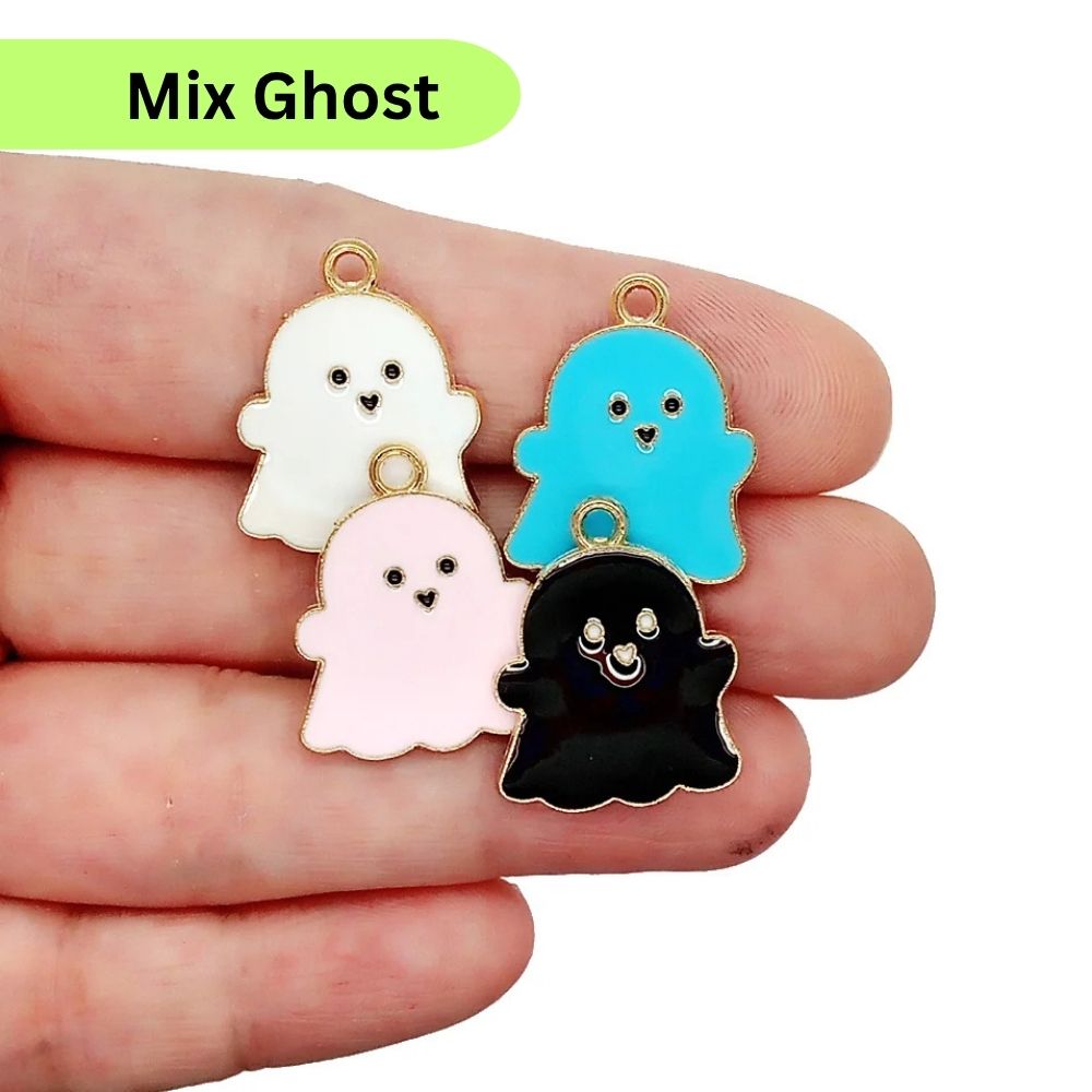 10 Pcs Enamel Charms Select Design – Daisy, Sakura, Heart & Star Pendants | DIY Jewelry Making Accessories for Bracelets, Earrings, Necklaces & Crafts By SAMS Arts and Craft