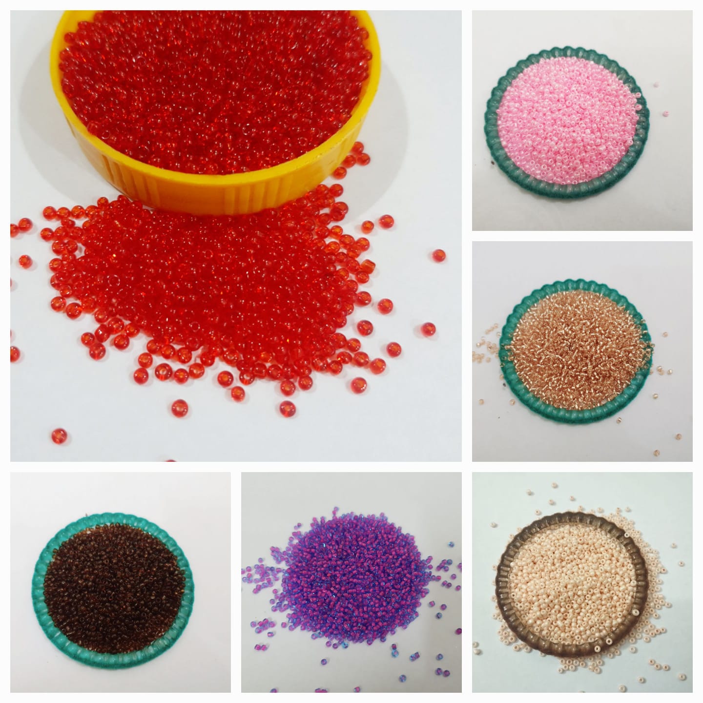 2 Tola Round Beads, Glass Various Colors, Pony Bead Jewelry, DIY Craftsmanship 2mm