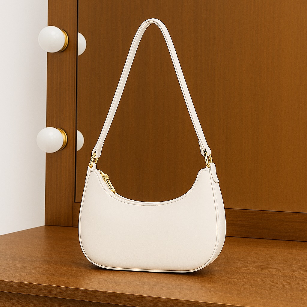 Stylish Riva Shoulder Bag for Women - PU Leather Underarm Handbag - Casual and Formal Ladies Bag - Fashionable Lightweight Handbag for Daily Use & Special Occasions