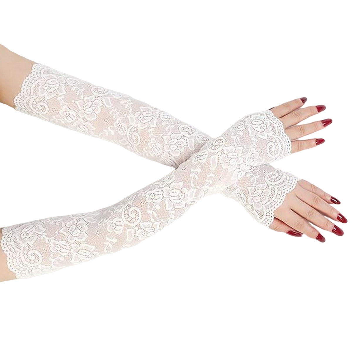 Fishnet Lace Hollow Elasticity UV Protection Fingerless fishnet gloves mittens ladies gloves women gloves gloves fingerless gloves driving gloves FASHION TRENDY dress up fashion design WOMEN GLOVES STYLISH women gloves for hijab GLOVES FOR WOMENs