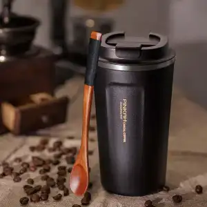 330ML Handle Coffee Mug Stainless Steel Thermos Cups Vacuum Flask thermo  Water Bottle Adult Bussiness Men Tea Portable Thermo cup