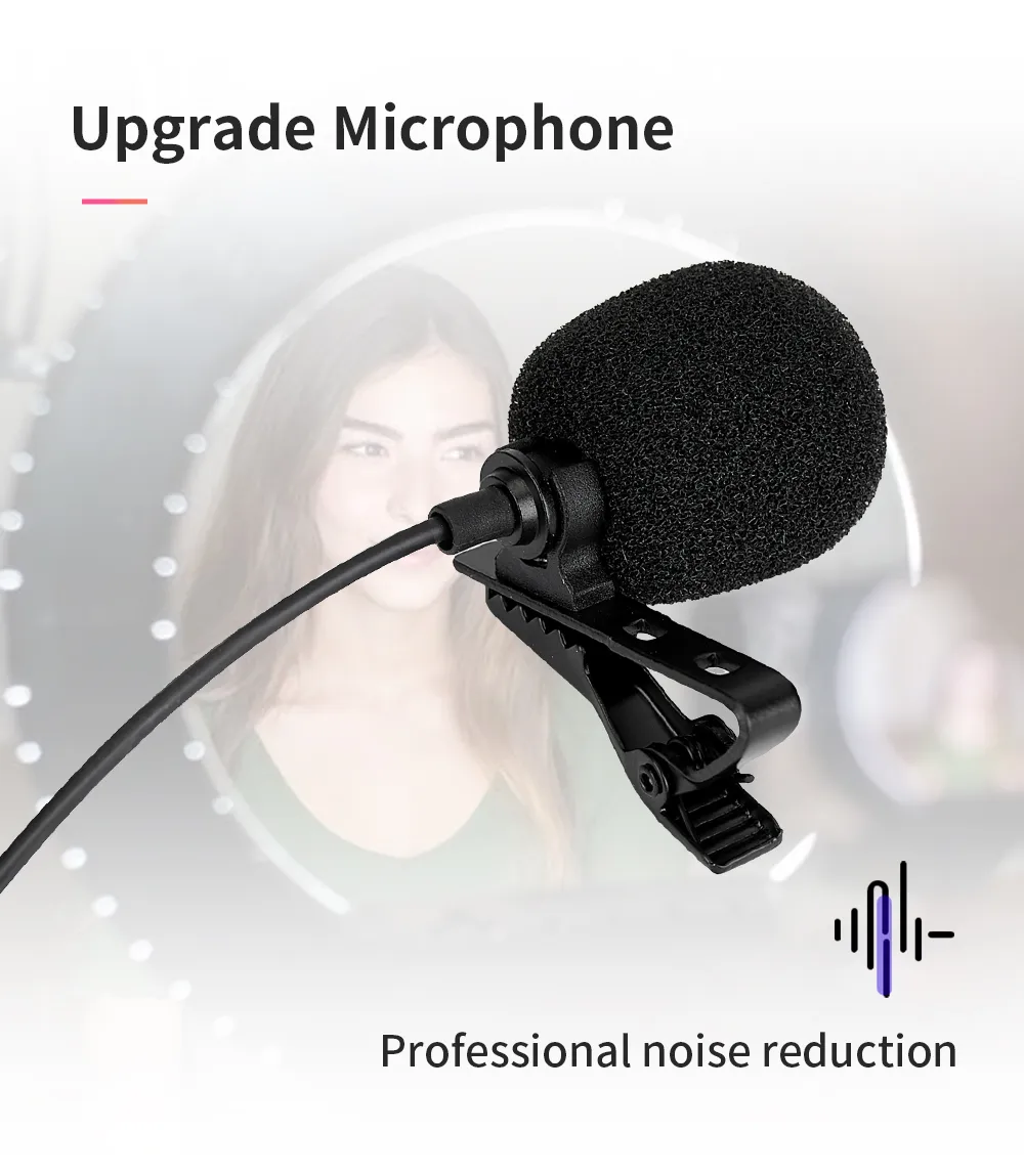 Jmary MC-R1 3.5mm Lavalier Collar Microphone 2M Wire Length with Metal Clip 17 1b69bd9cfcc3ad9053fe431c4fa0de17