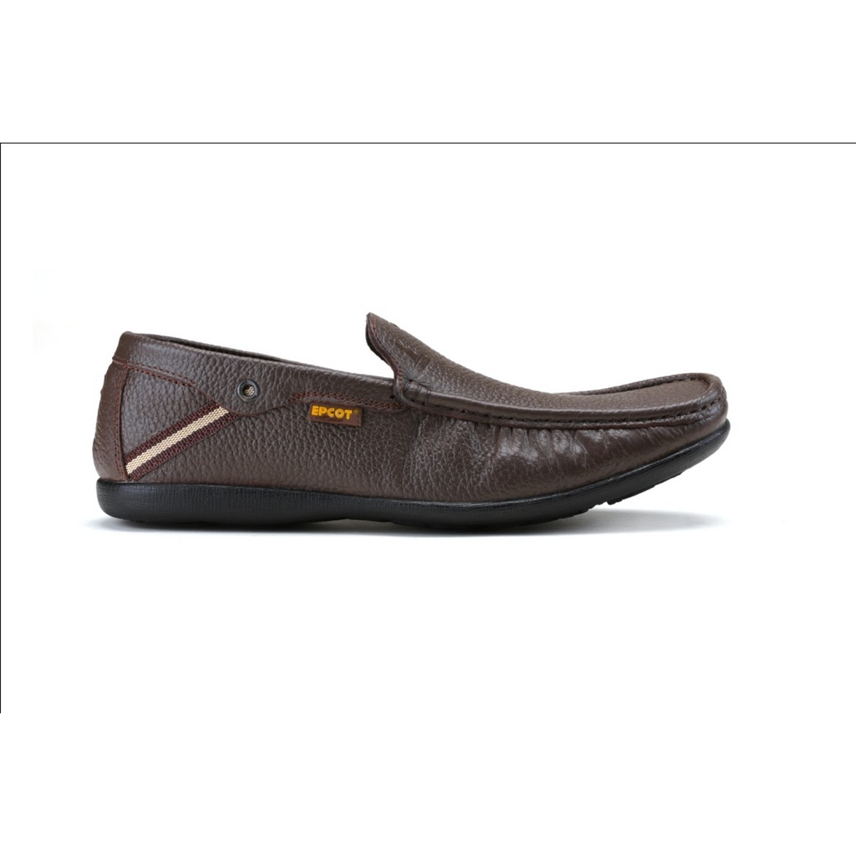 Epcot Brown Falcon Leather Casual Shoes For Men-honai Brown