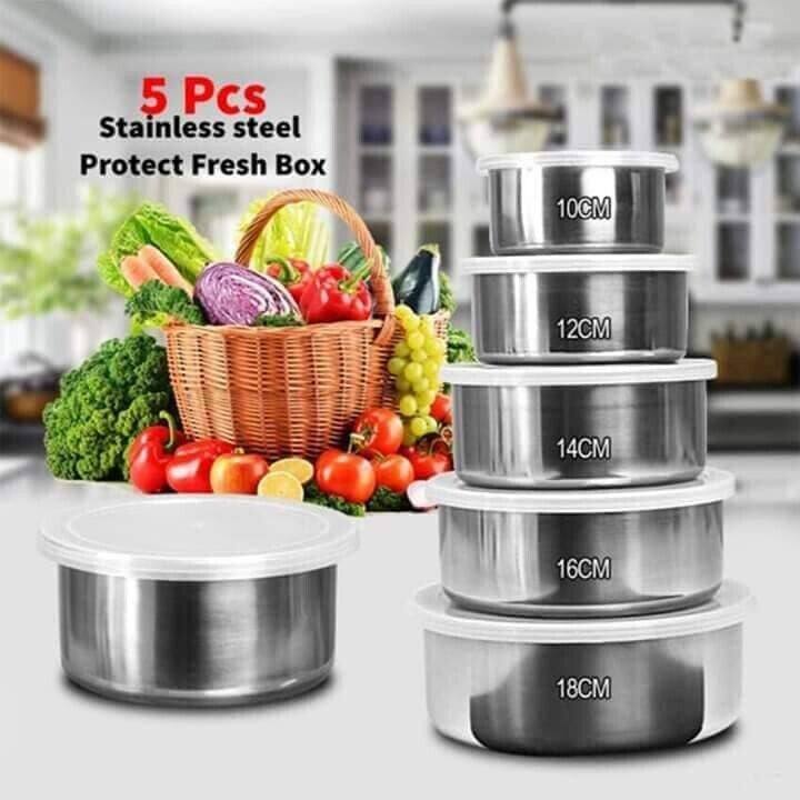 Stainless Steel Canister Set 5pc