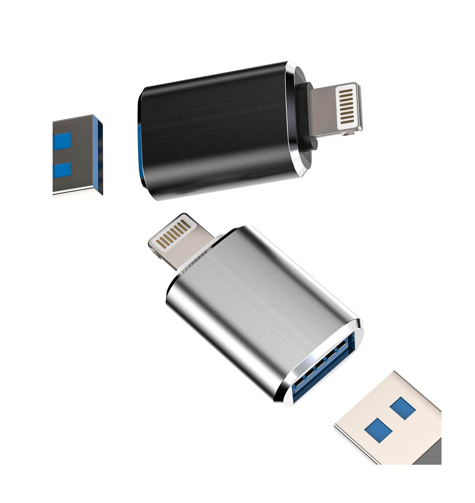 OTG 8-Pin Light-ning Male to USB 3.0 Female Adapter for i-OS Devices – Camera, Card Reader, Mouse, Keyboard & U Disk
