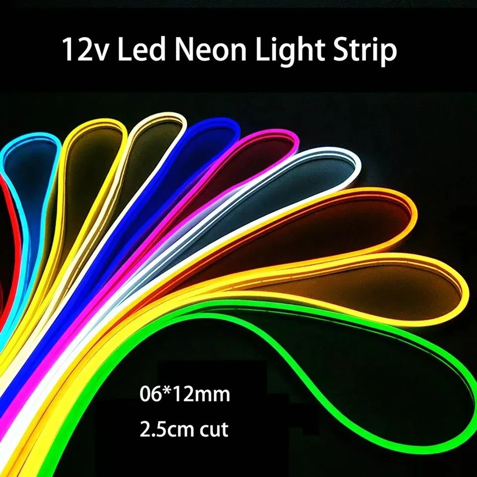 Neon Lights -  Neon Lights For Room - Led Strip Light - RGB Lights For Gaming Room - 16 ft IP65 Waterproof Kit - Lights For Mirror - Night Light - Lights For Room Decoration - Flexible Neon Light - Home Decoration Items By Galaxy Deals