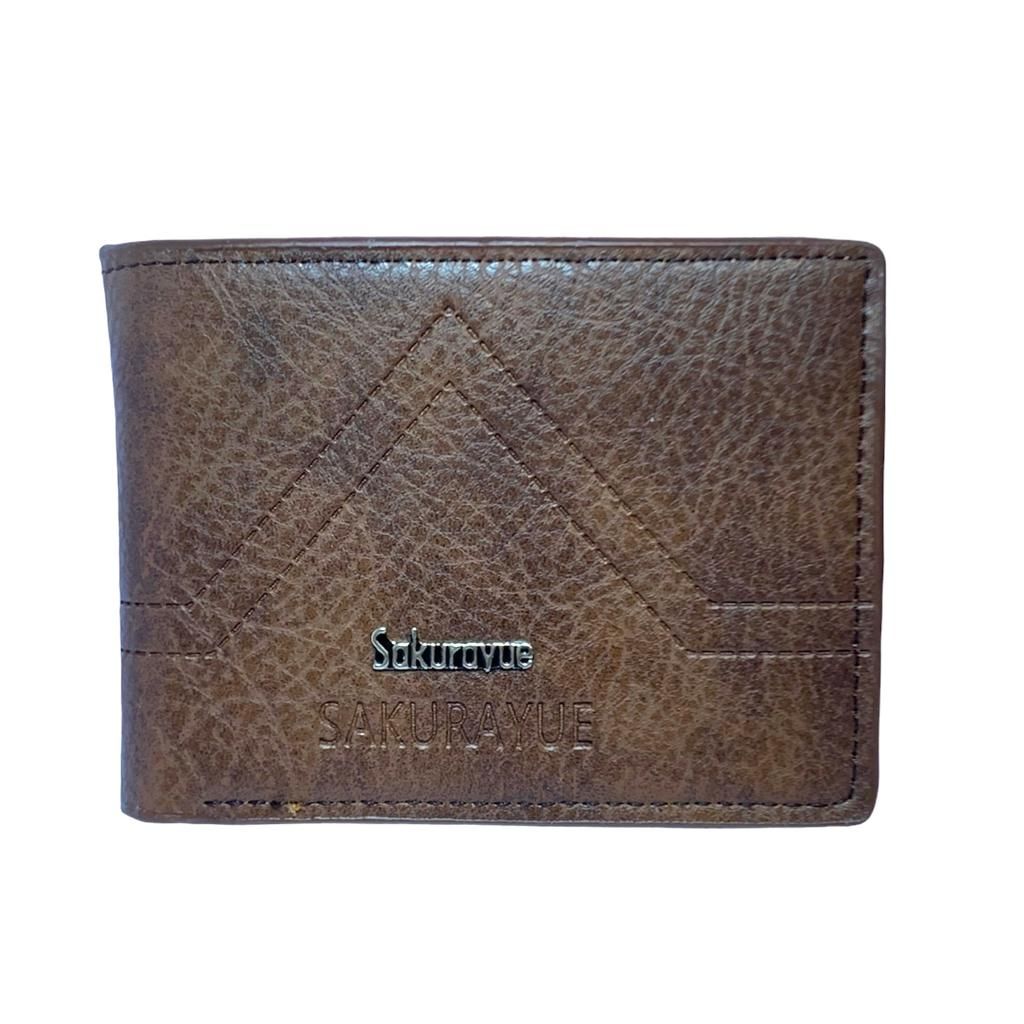 Short Men Busniess Wallets Retro PU Leather Multi-function Card Holder Slim Classic Coin Pocket Photo Holder Purses Mini Wallet