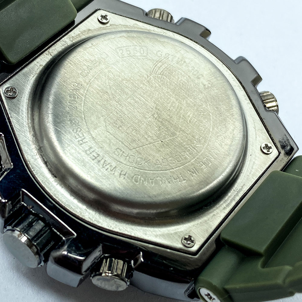 GSTW-300 Metallic Dial Dual Display Multifunctional 20BAR Water Resistant Sports Watch for Men