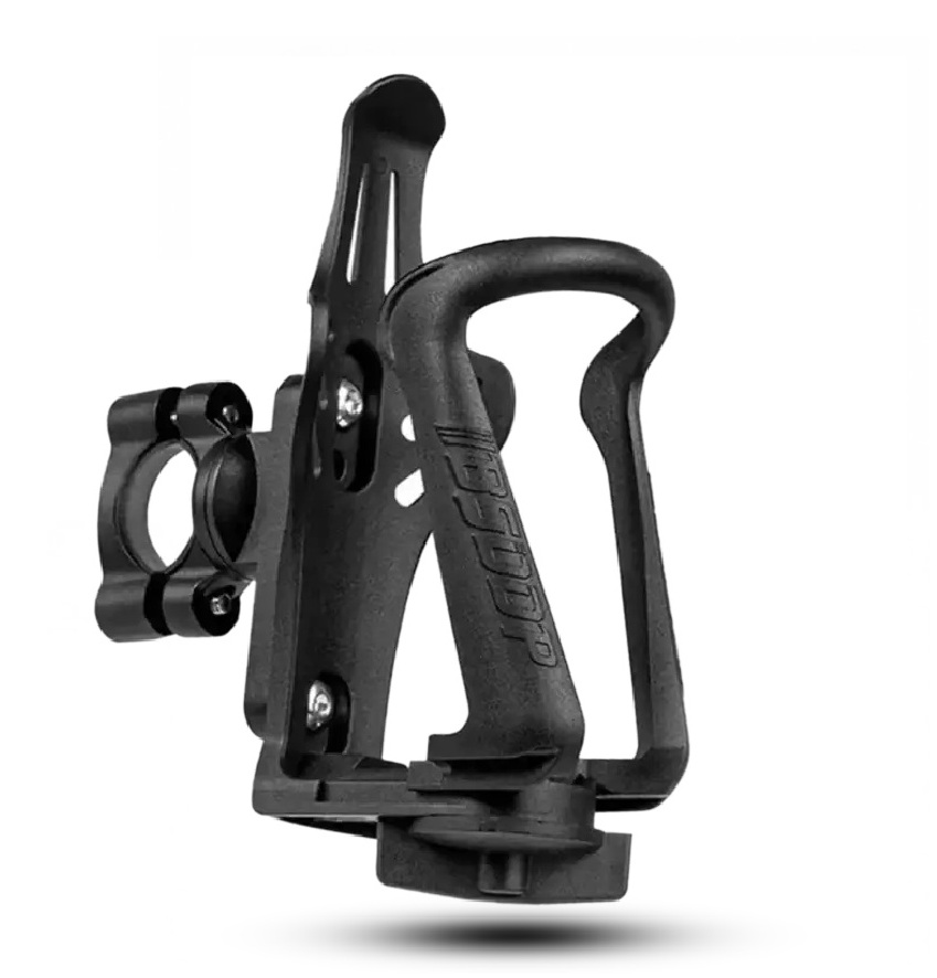 AKE - Universal 360° Rotatable Motorcycle Cup Holder  Anti-Shake Water Bottle Mount for Handlebars & Crash Bars  Durable Nylon Mount for MTB, Touring & Commuter Bikes