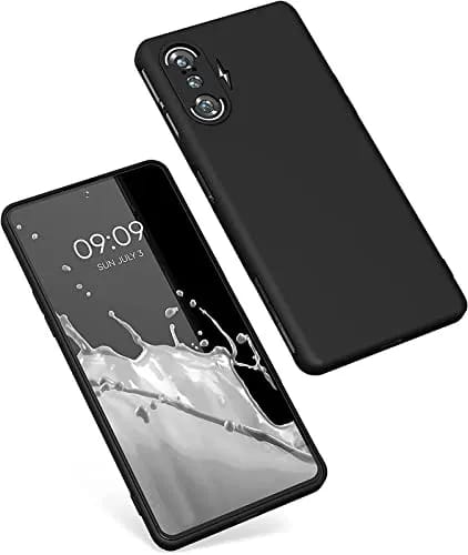 Redmi K40 Gaming Case Shockproof Silicon Matte TPU Flexible Back Cover for Xiaomi Redmi K40 Gaming Edition (Black)
