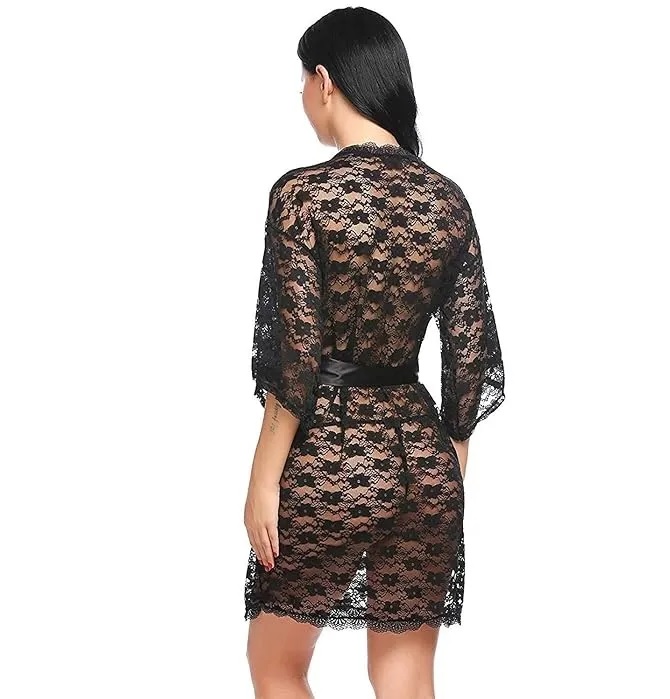 Pratiharye Valentine Special! Babydoll Nightwear Net Robe/Negligee/Chemise with Bikini Set|Hot & Saxy|for Honeymoon/First Night Anniversary for Women/Girls Best .Deal Best