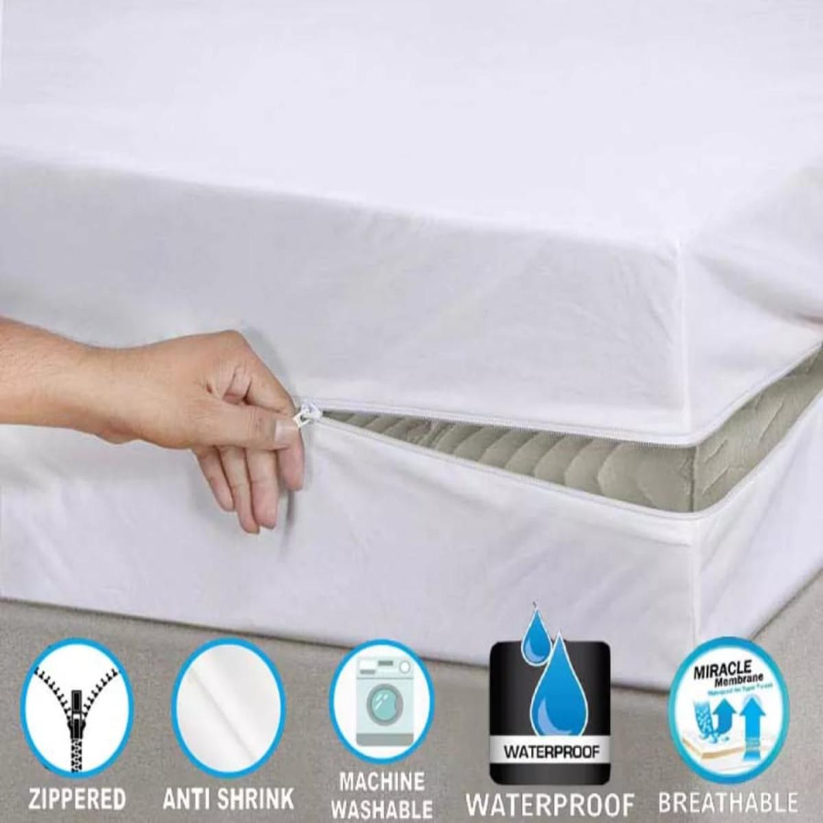 zip up double mattress cover