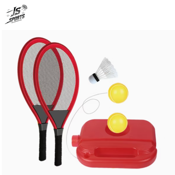 2 In 1 Kids Tennis and Badminton Sports Set Outdoor Game Toy Set – Best Birthday Gift for Ages 3+ Boys, Girls and Kids , Attractive Birthday Gift Tennis Rackets Toy , Imported Sports Toy Set , Perfect Gift for Boys and Girls , Tennis Practice Toy for Kids