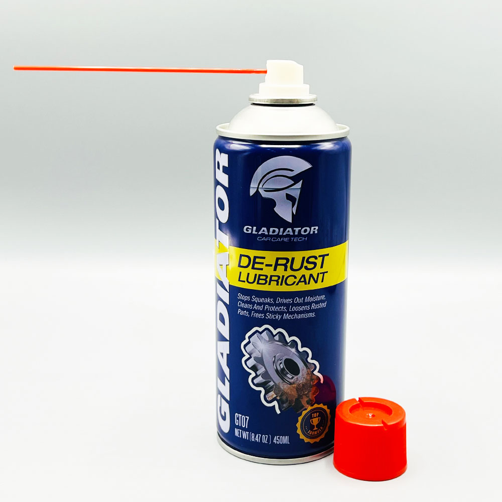 Gladiator De-Rust Lubricant Spray 450ML Multi-Purpose Rust Remover & Penetrating Oil
