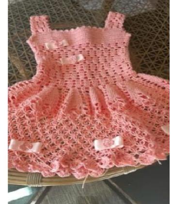 crochet ki frock
