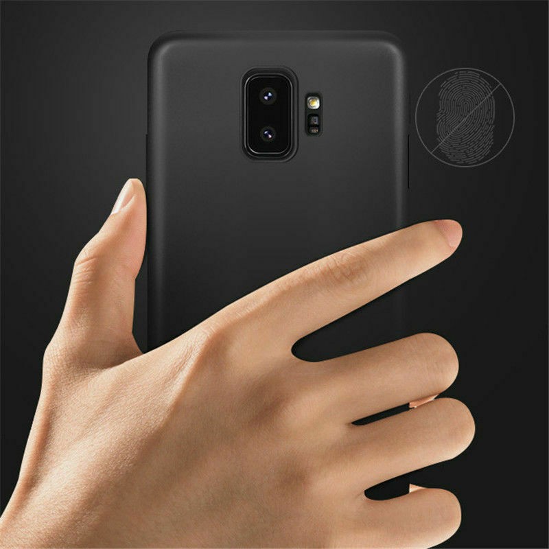 Samsung J6 Matte Black Soft Silicon Back Cover