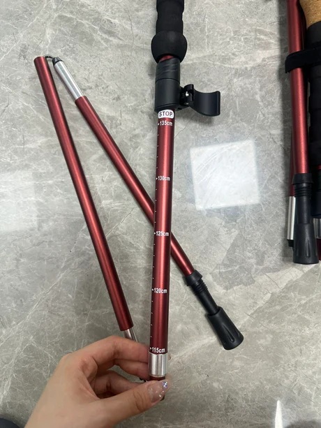Trekking Pole - Adjustable Antishock Trekking Hiking Walking Stick