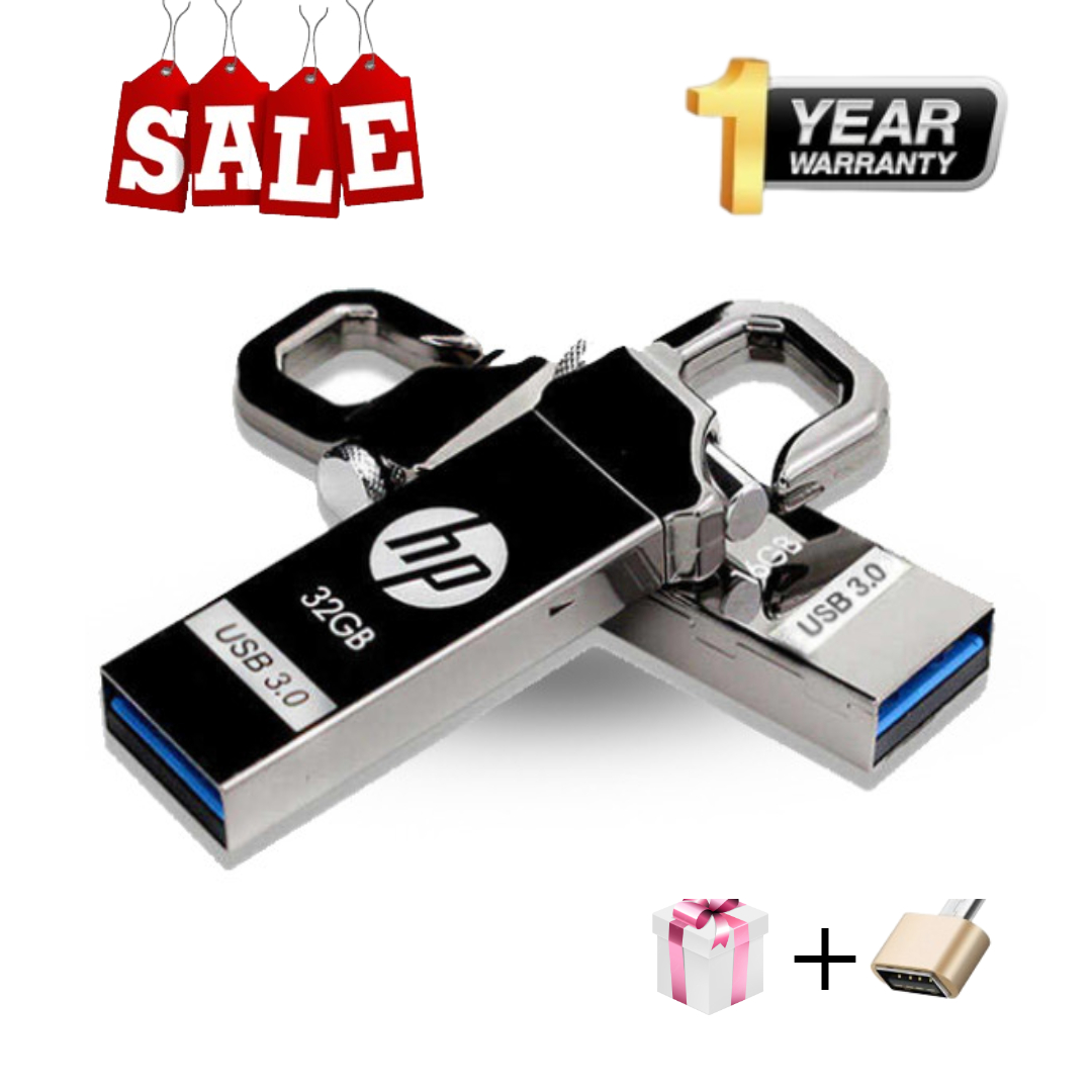 HP Flash Drive - 128 GB 64 GB 32 GB 16 GB 8GB 4GB USB - Good Speed 3.0/2.0 Flash Memory Stick USB Drive