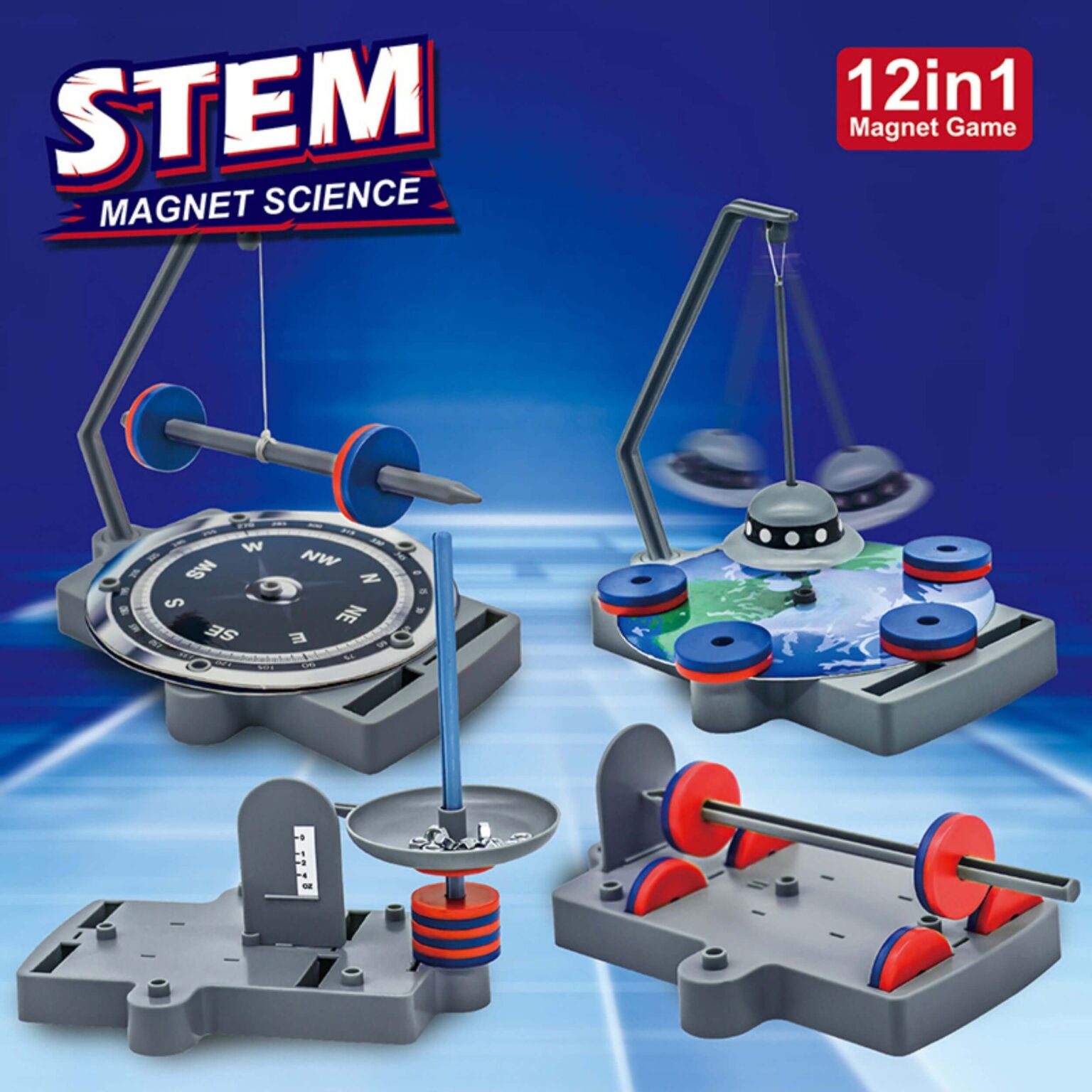 12 in 1 STEM Magnet Science Kit for Kids – Magnetic Toys, Educational ...
