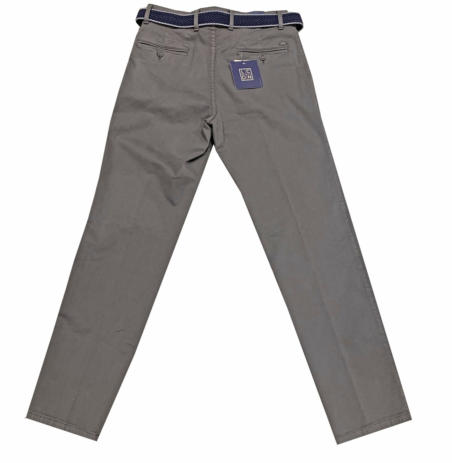 Men's Stretchable Chino Pants Full Length Regular Fit in Solid Colors