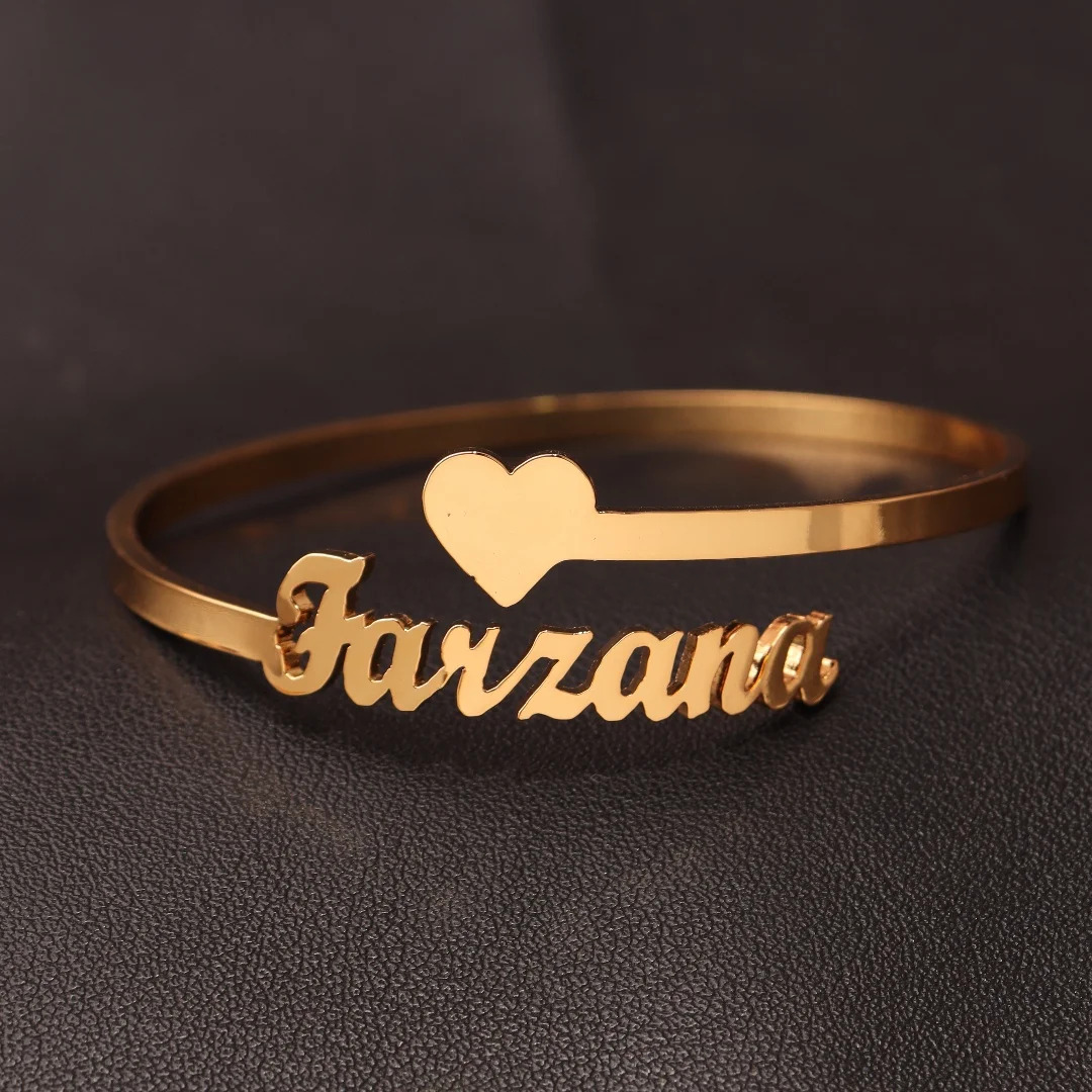 The Jewel Lodge Customize Bangles , Personalized Name Bangle And Bracelets, Custom Name Bangle & Name Bracelet For Girls And Boys (PERFECT GIFT TO SEND YOUR WIFE , FIANCE OR ANY ONE)