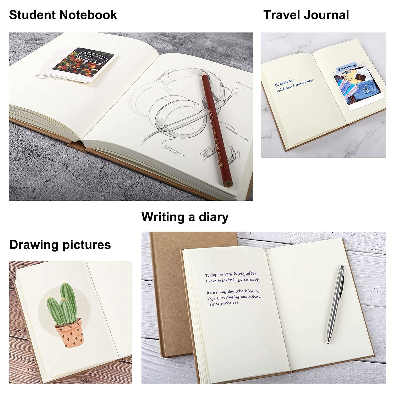 Premium Edition Notebook Sketch Book Hardbound A5 Blank Notebooks ...