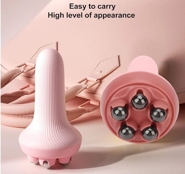 Handheld Massage Ball Roller | Muscle Pain Relief Massager | Back Neck Shoulder Foot Leg Therapy Ball | Deep Tissue Trigger Point Massage Tool