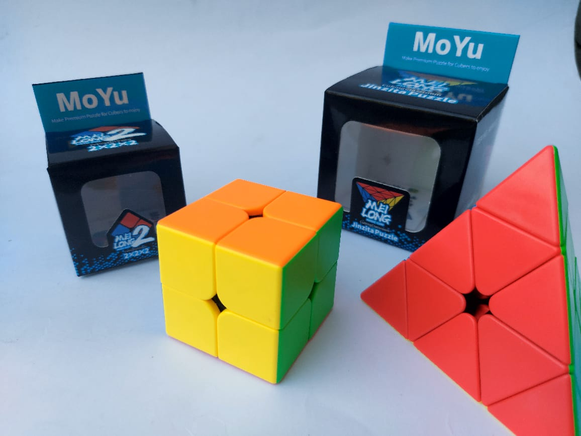 "Moyu 2x2 Magic Cube & Pyramid Cube Set – Dual Puzzle Pack with Discounted Price – High-Quality ABS Speed Cubes for Competitive Play" |Moyu 2x2 Cube and Pyramid Puzzle Set – Dual Cube Bundle with Competitive Pricing – Premium Speed Cubes
