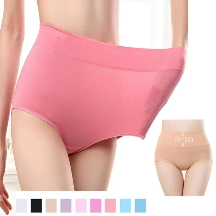 40-100kg Panties Underwear Women Cotton High Waist Ladies