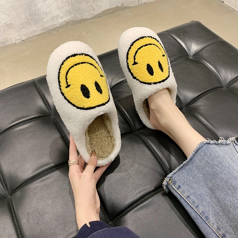 Smiley best sale home slippers