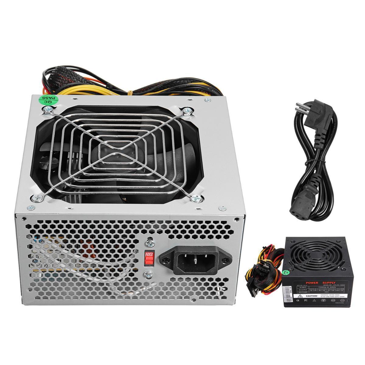 1000W Watt Power Supply PSU PFC Silent Fan ATX 24PIN PC Computer Gami