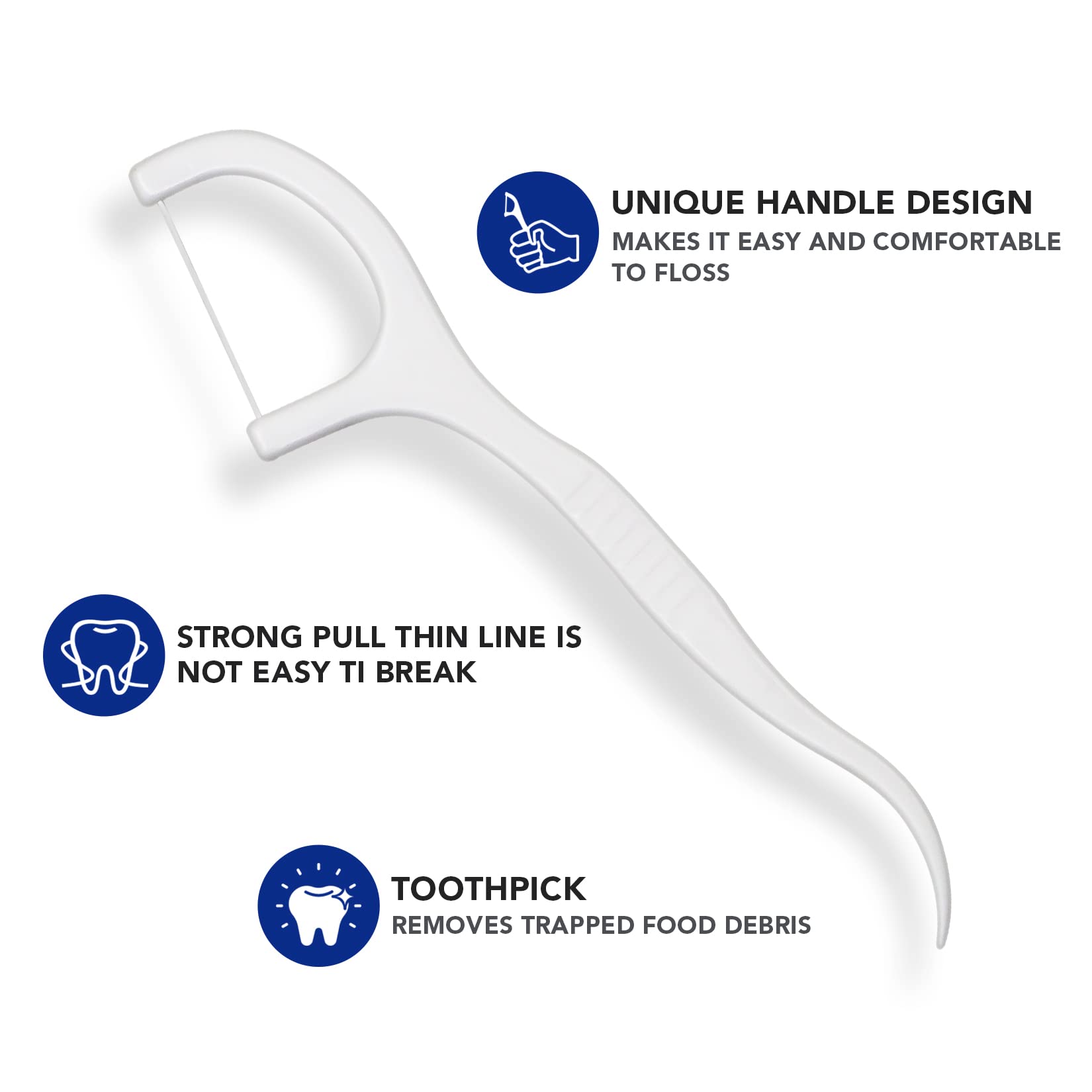 Toothpick & Dental Floss 2-in-1 (30 Pcs) for Teeth Cleaning | Portable 30 Pcs Toothpick and Dental Floss Oral Care Kit | Best Dental Floss and Toothpick Tool for Complete Oral Hygiene