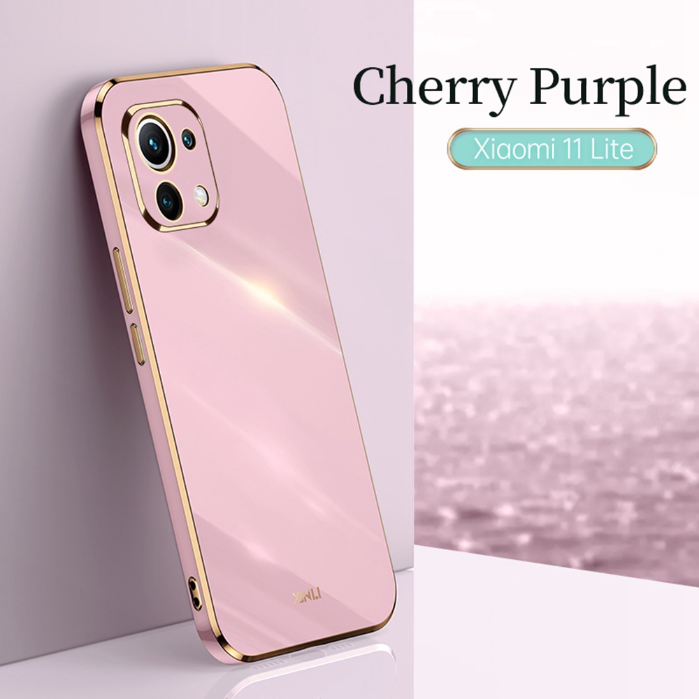 Cadorabo Hoesje Voor Xiaomi Mi 11 LITE  4G / 5G  / 11 LITE NE In FLUID Geel Beschermhoes Gemaakt Van Flexibel Tpu Silicone