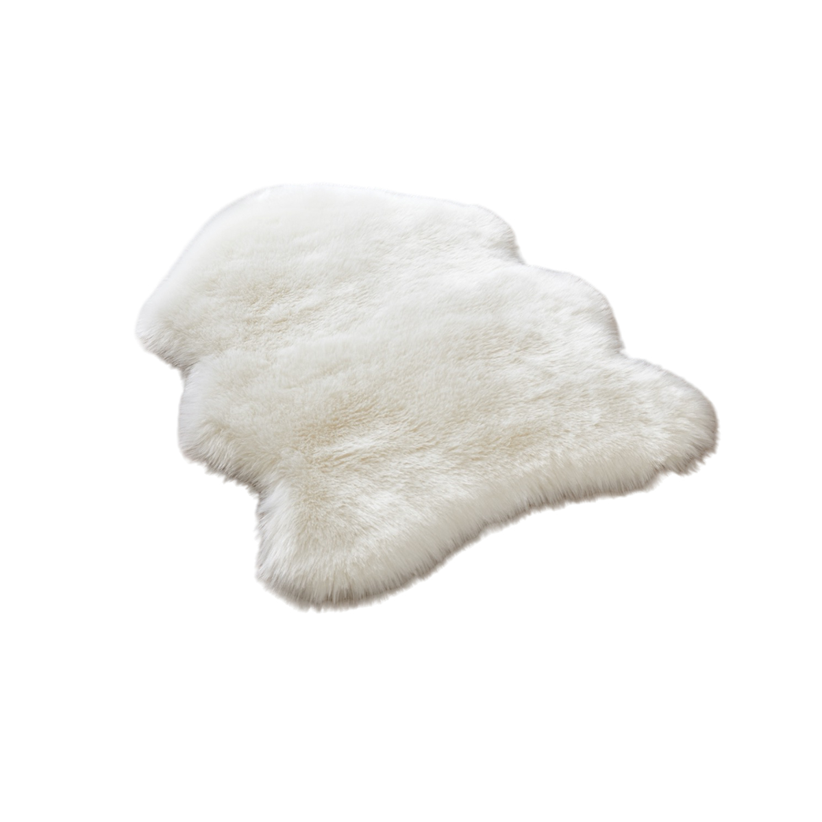 Faux Sheepskin Rug Ivory White Sheep Foot Door Mat Rug 2ft x 3ft