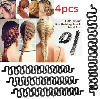 4pcs Hair Tool Fish Bone French Curler Magic French Hair Braiding