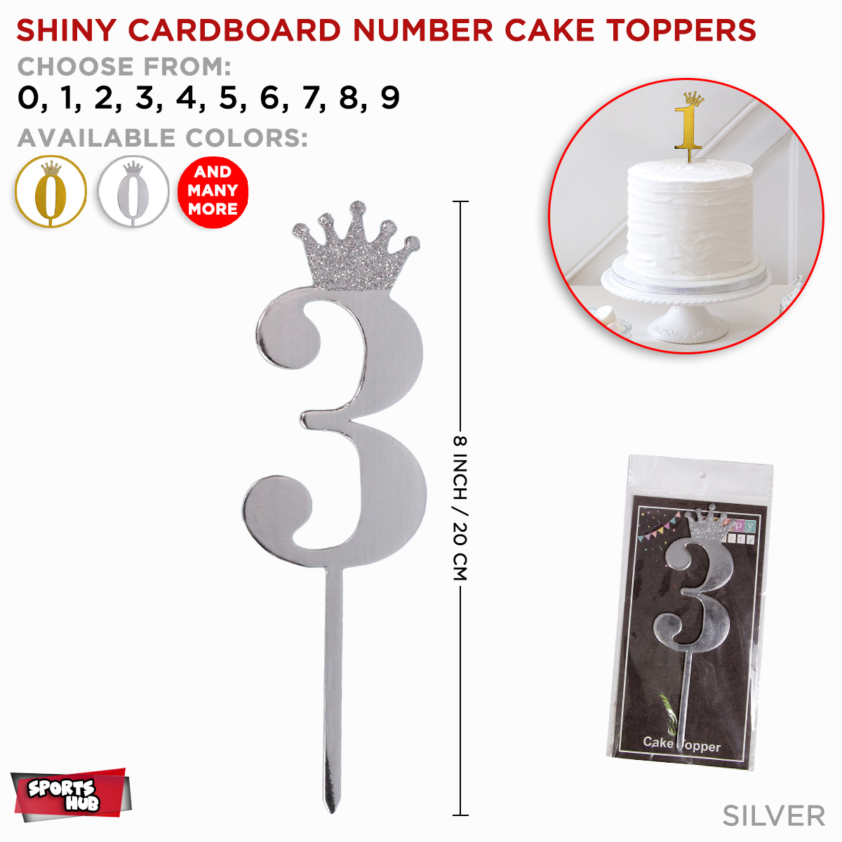 Sprinkle Number Acrylic cake toppers – Kailo Chic
