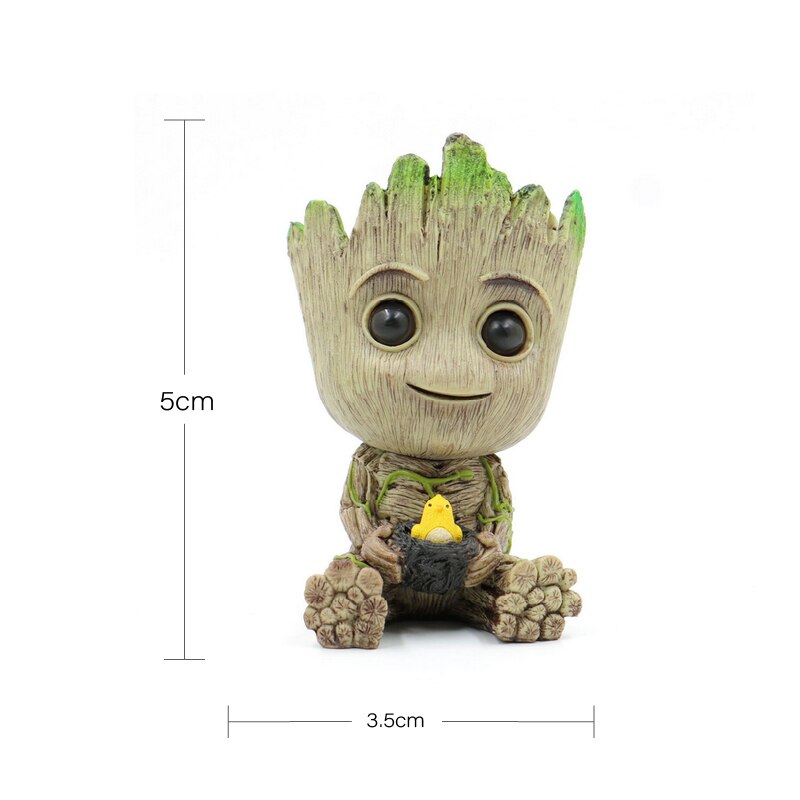 Anime Tree Man Groot Guardians of The Galaxy Marvel Avengers Mini Toys ...